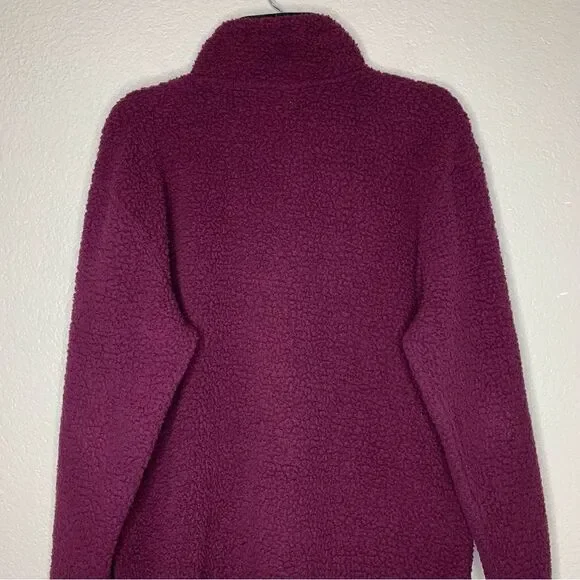 PINK Victoria’s Secret Quarter Zip Sherpa Fleece Pullover Sweatshirt - Picture 6 of 10